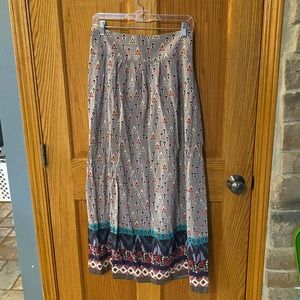 Printed maxi skirt